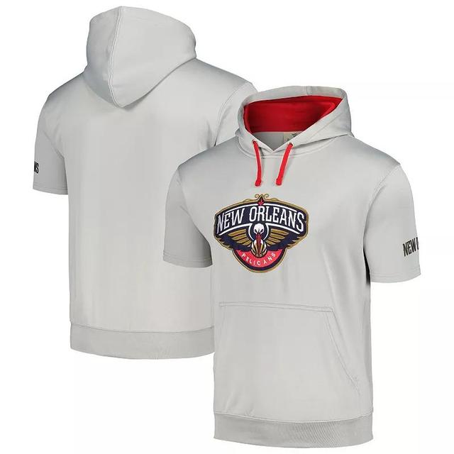 Mens Fanatics Branded /Red New Orleans Pelicans Short Sleeve Pullover Hoodie Product Image