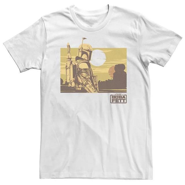 Big & Tall Star Wars Boba Fett Boxed Landscape Tee, Mens Product Image