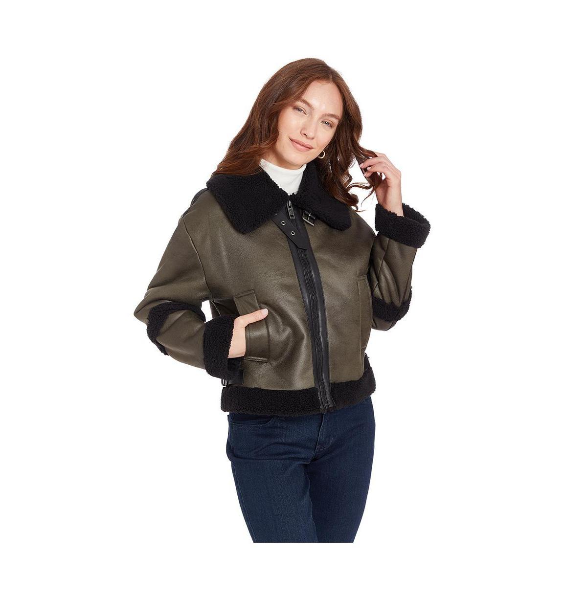 Frye Womens Chloe Faux Shearling Coat Product Image