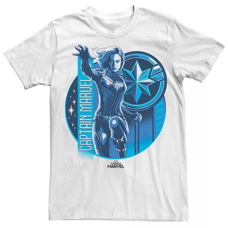 Mens Marvel Captain Marvel Action Star Logo Tee Product Image