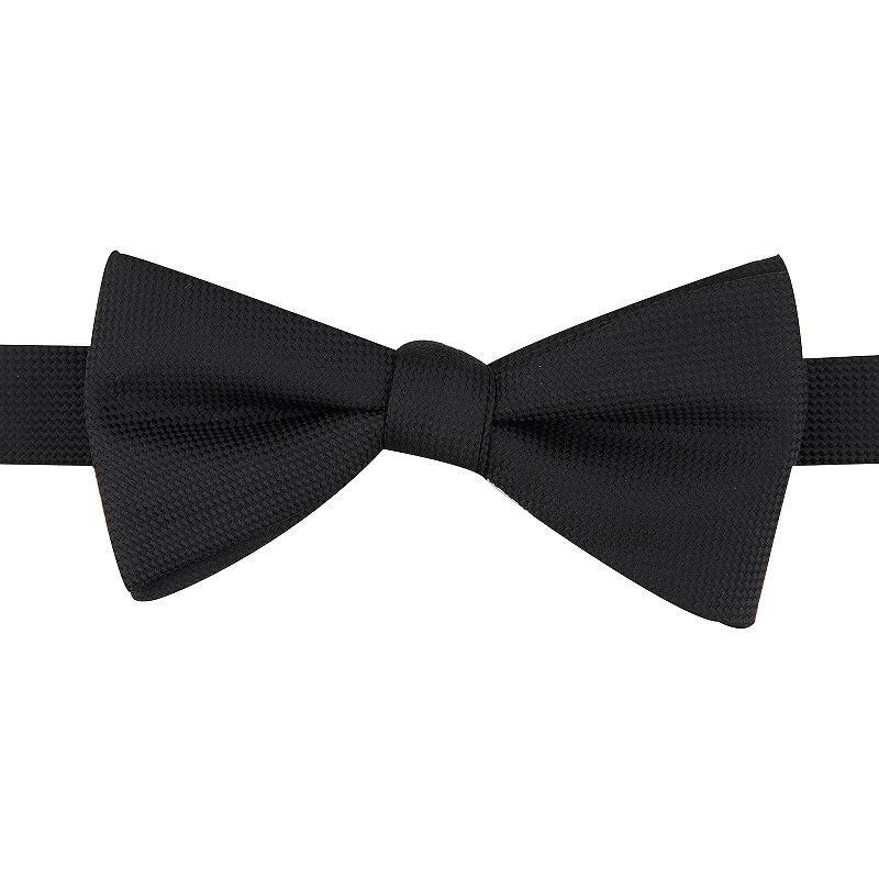 Mens Bespoke Pre-Tied Bow Tie, Black Product Image