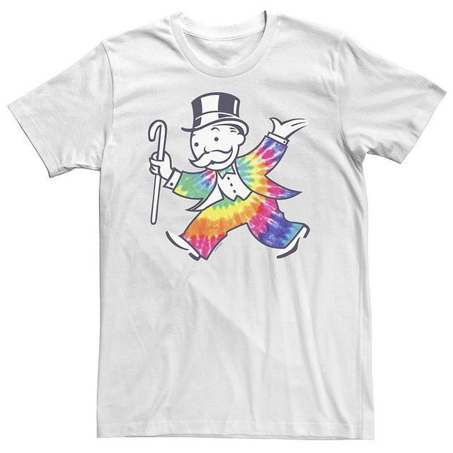 Big & Tall Monopoly 85 Years Rich Uncle Pennybags Tie Dye Suit Tee, Mens Product Image