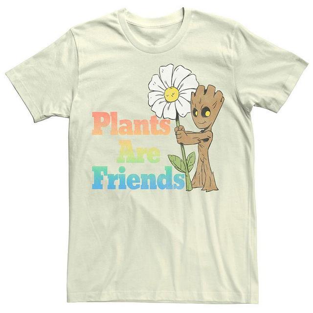 Mens Marvel Groot Plants Are Friends Text Tee Product Image