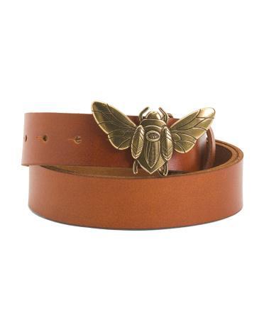 Leather Bee Buckle Belt for Women Product Image