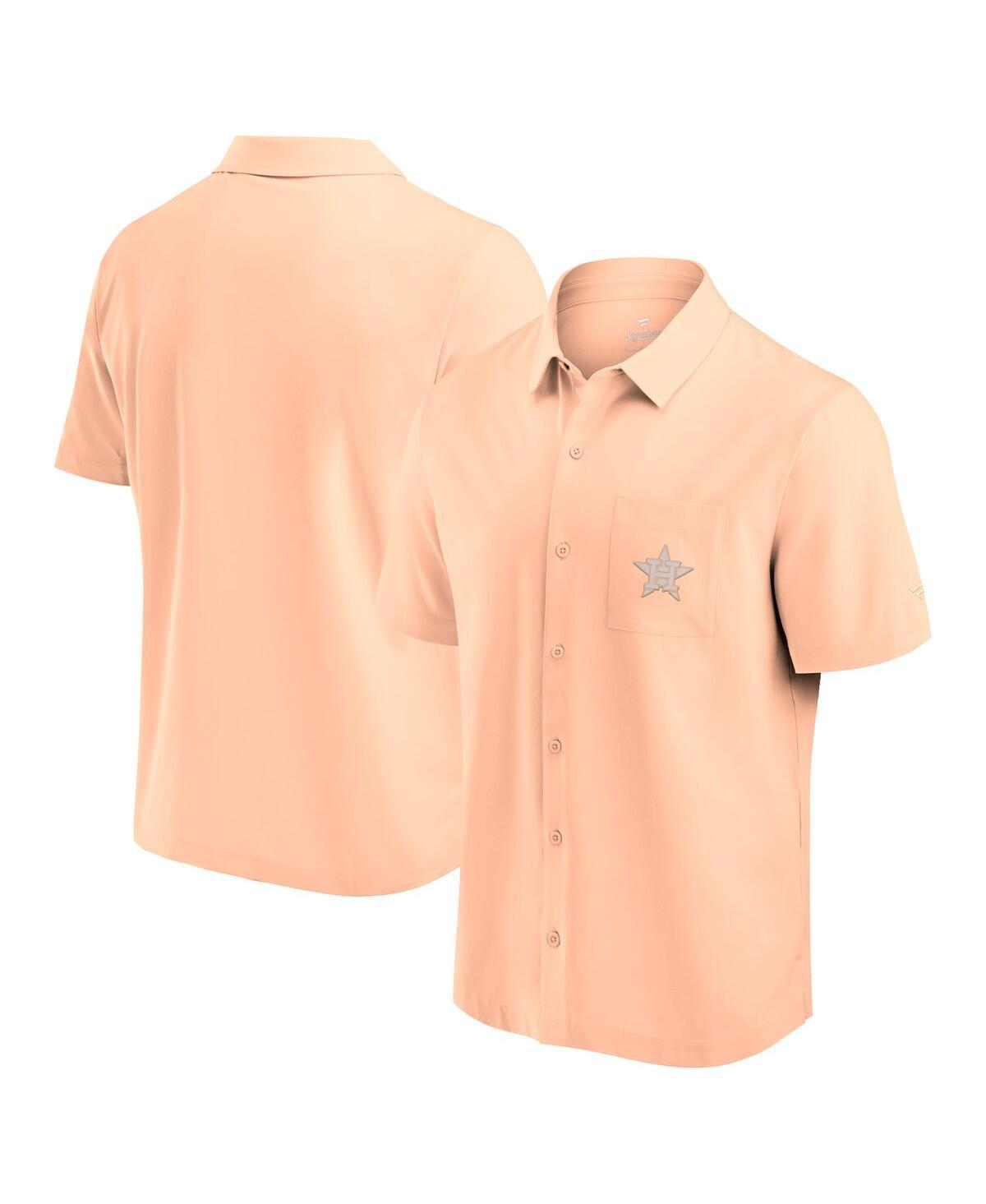 Fanatics Mens Light Pink Houston Astros Front Office Button-Up Shirt Product Image