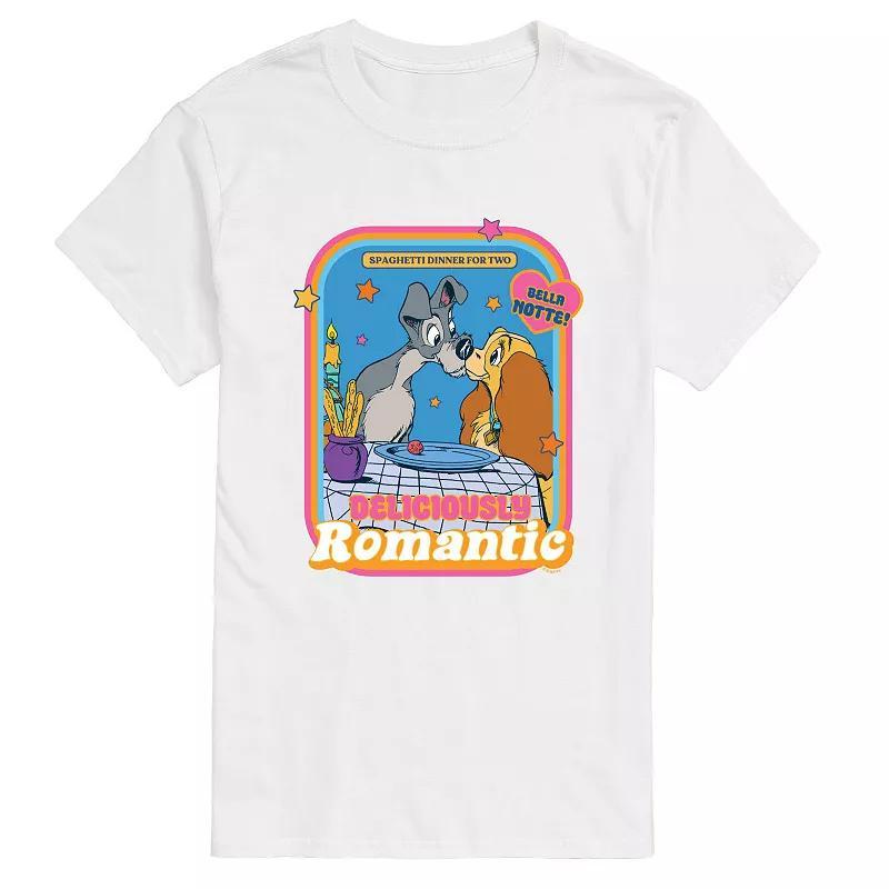 Disneys Lady and the Tramp Big & Tall Romantic Graphic Tee, Mens Product Image