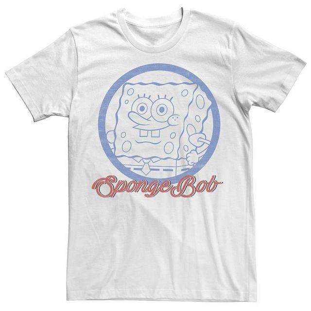 Fifth Sun Mens SpongeBob Circle Short Sleeve Crew T-shirt Product Image