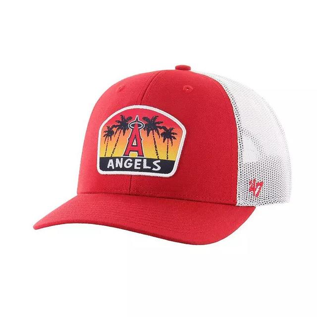 Mens 47 Los Angeles Angels Retro Region Patch Trucker Adjustable Hat Product Image