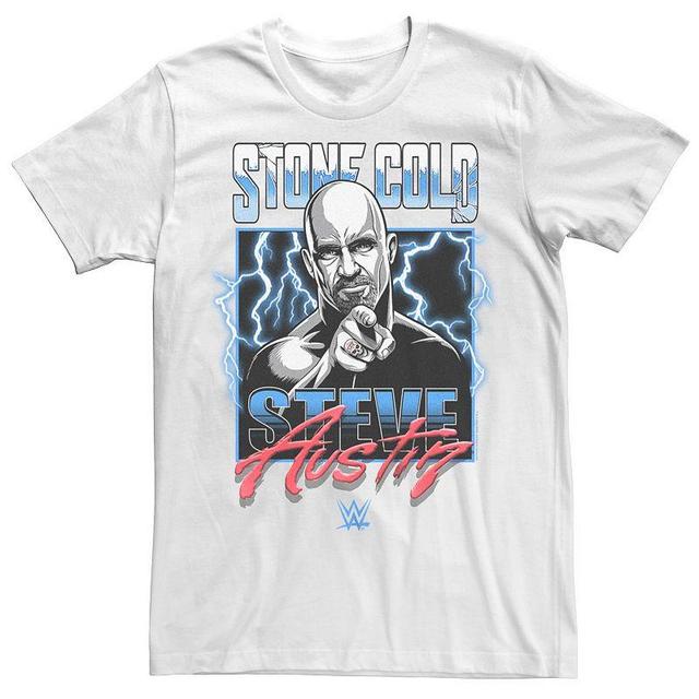 Mens WWE Stone Cold Steve Austin Electric Poster Tee Product Image