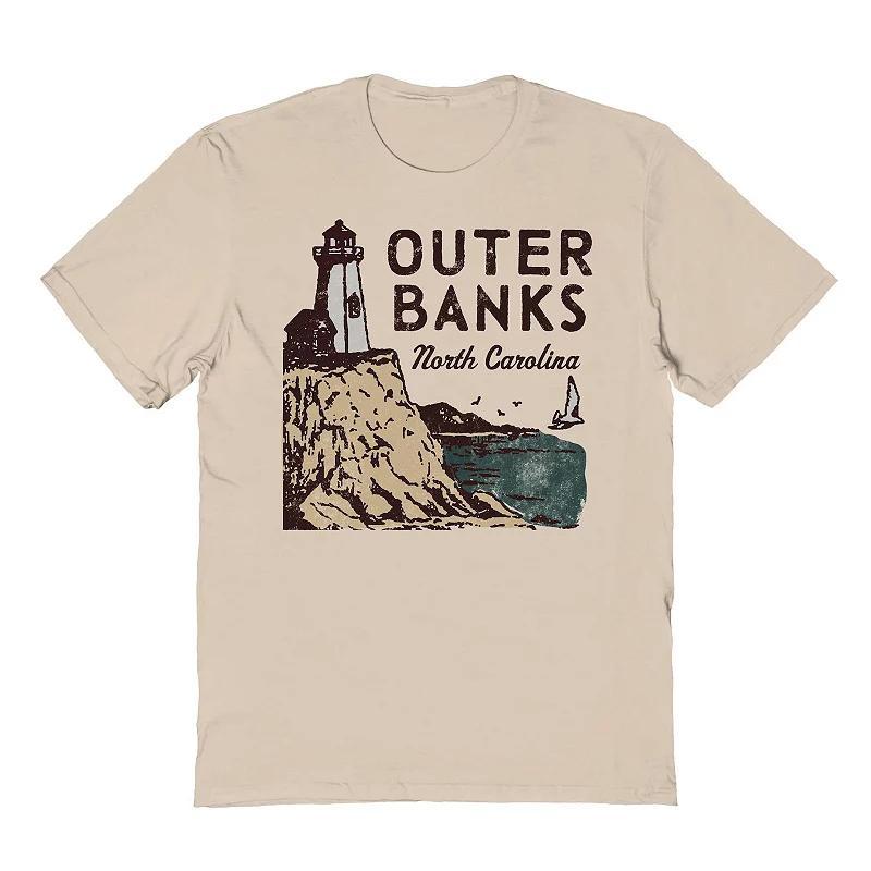 Mens Country Parks Outer Banks Lighthouse Graphic Tee Brown Product Image