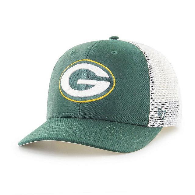 Mens 47 /White Bay Packers Trophy Trucker Flex Hat Product Image