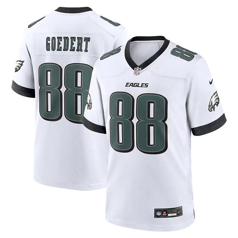 Nike Mens Dallas Goedert Philadelphia Eagles Alternate Game Jersey - White Product Image