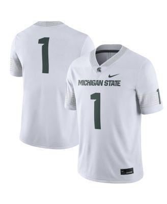 Men's #1 Michigan State Spartans Football Game Jersey Product Image