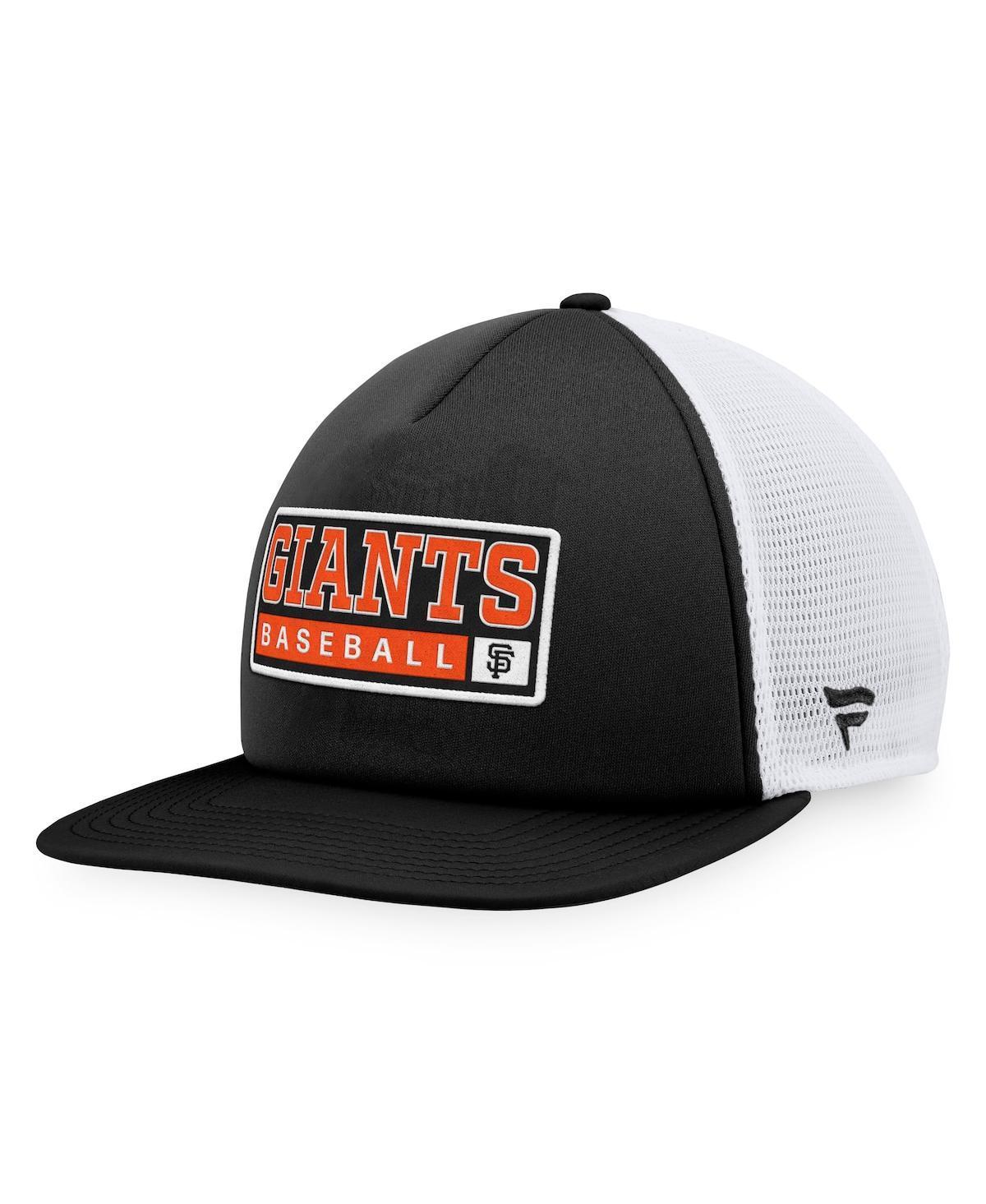 Mens Majestic /White San Francisco Giants Foam Trucker Snapback Hat Product Image