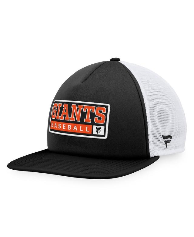 Mens Majestic Black San Francisco Giants Foam Trucker Snapback Hat - Black Product Image