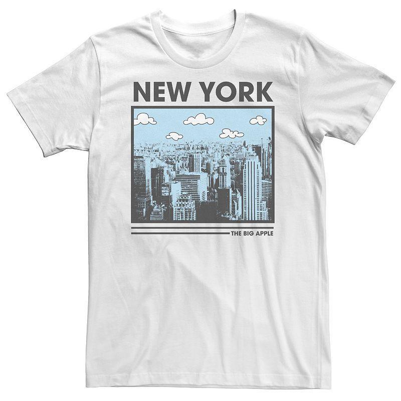 Big & Tall New York The Big Apple Skyline Tee, Mens Product Image