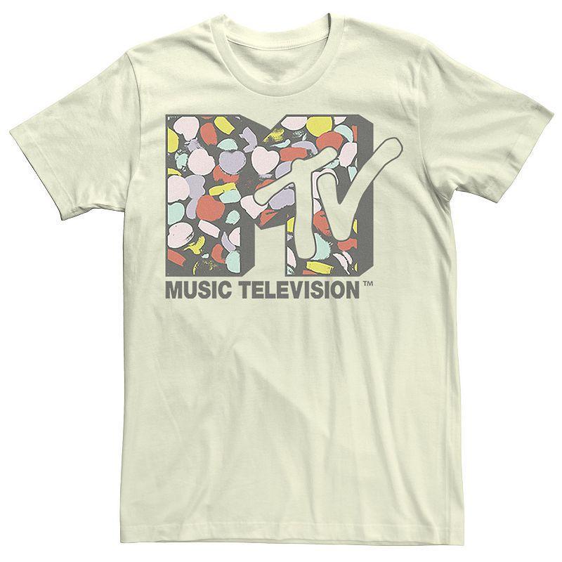 Mtv Mens Logo Heart Fill Graphic T-Shirt, Large Product Image