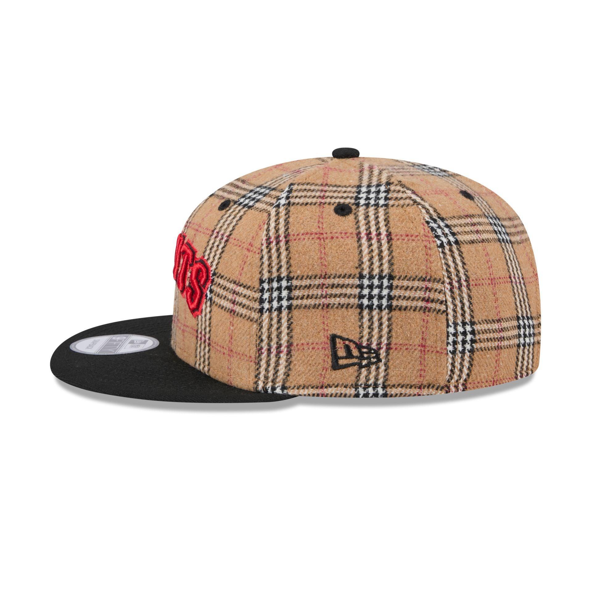 San Francisco Giants Tan Tartan 9FIFTY Snapback Hat Male Product Image