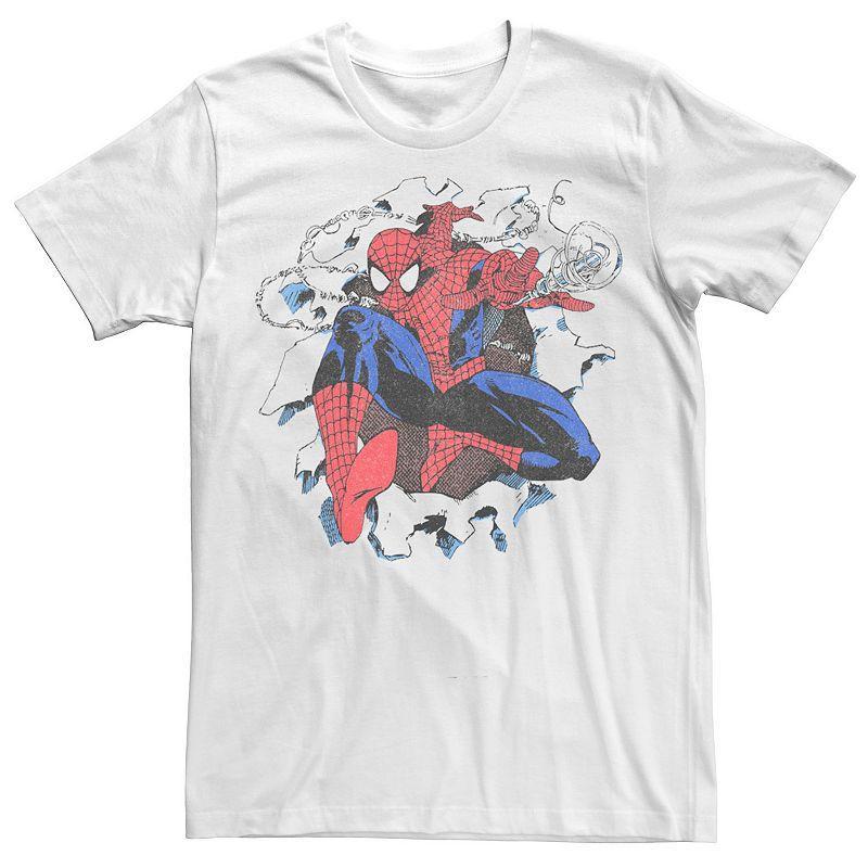 Mens Marvel Spiderman Retro Comic Tee Product Image