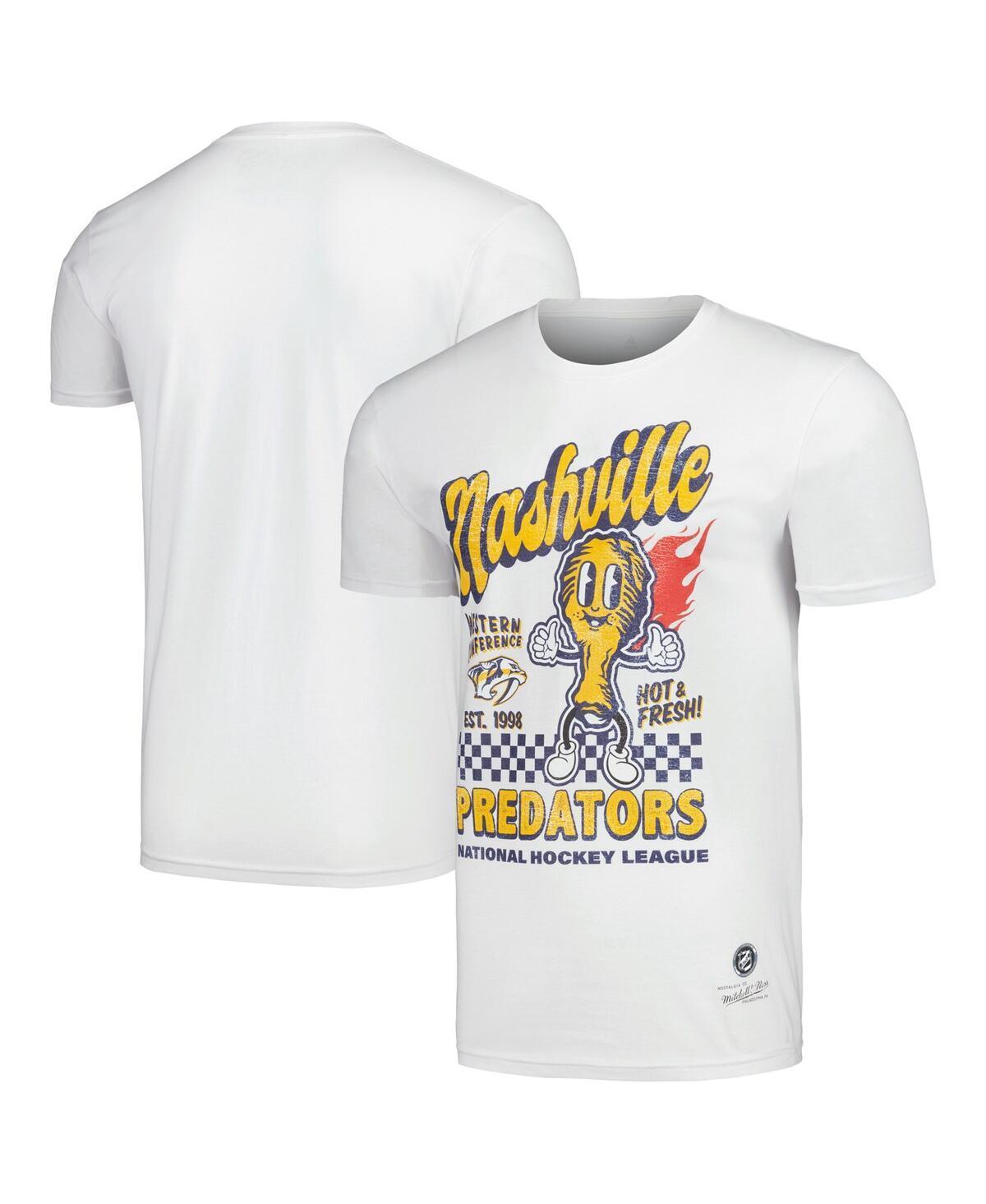 Mens Mitchell & Ness White Nashville Predators Nashville Hot Chicken T-Shirt Product Image