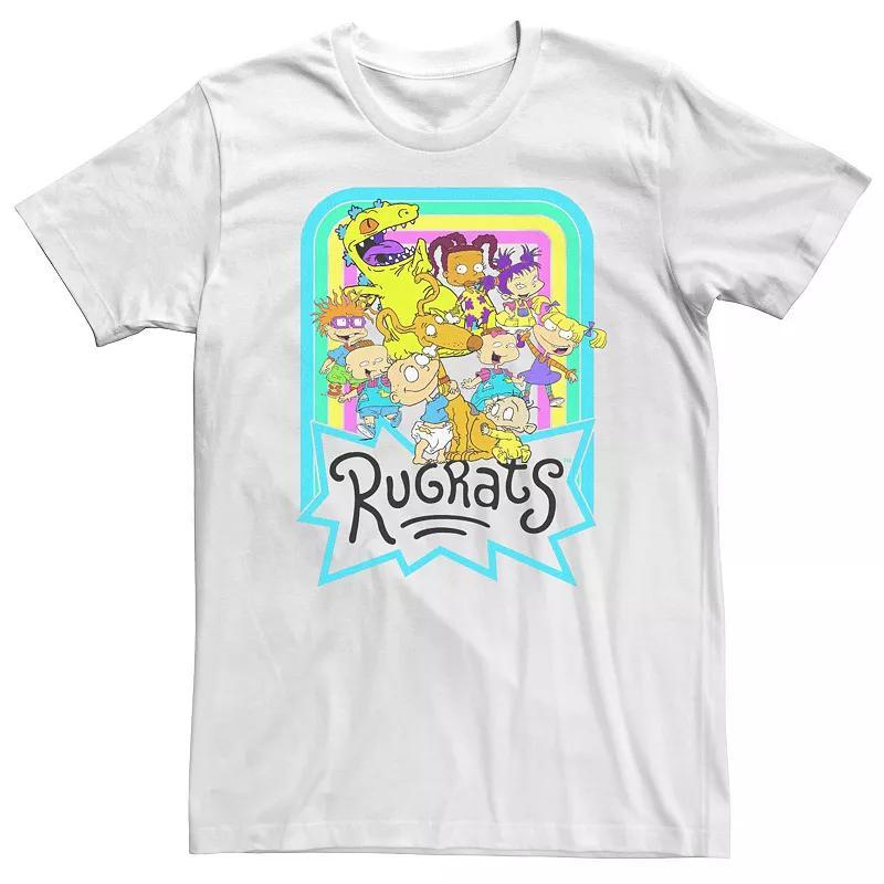 Mens Rugrats Neon Rainbow Group Tee Product Image