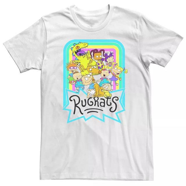 Mens Rugrats Neon Rainbow Group Tee Product Image