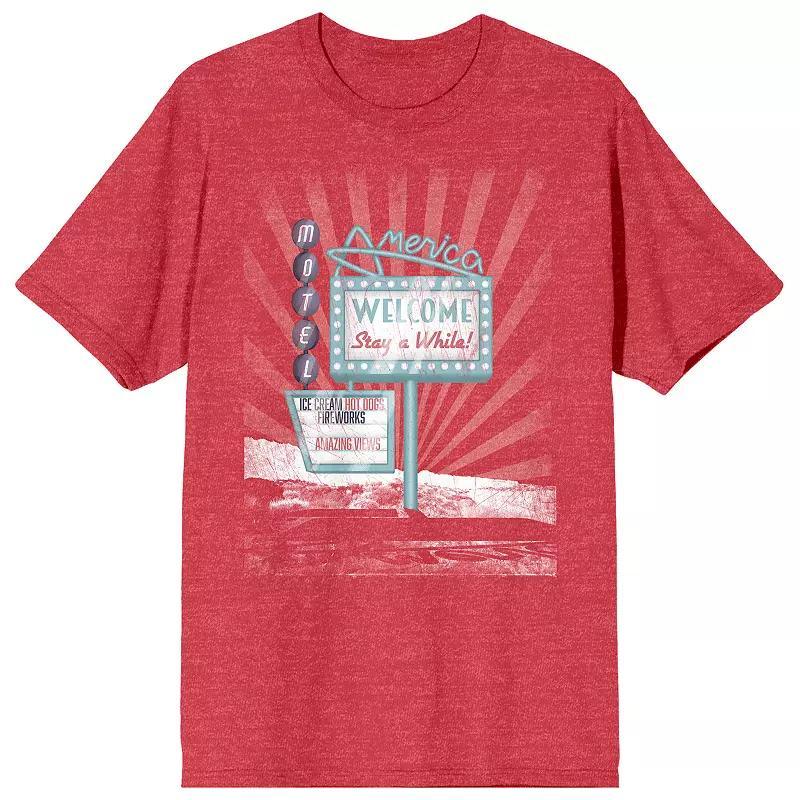 Mens Americana Vintage Motel Graphic Tee Product Image