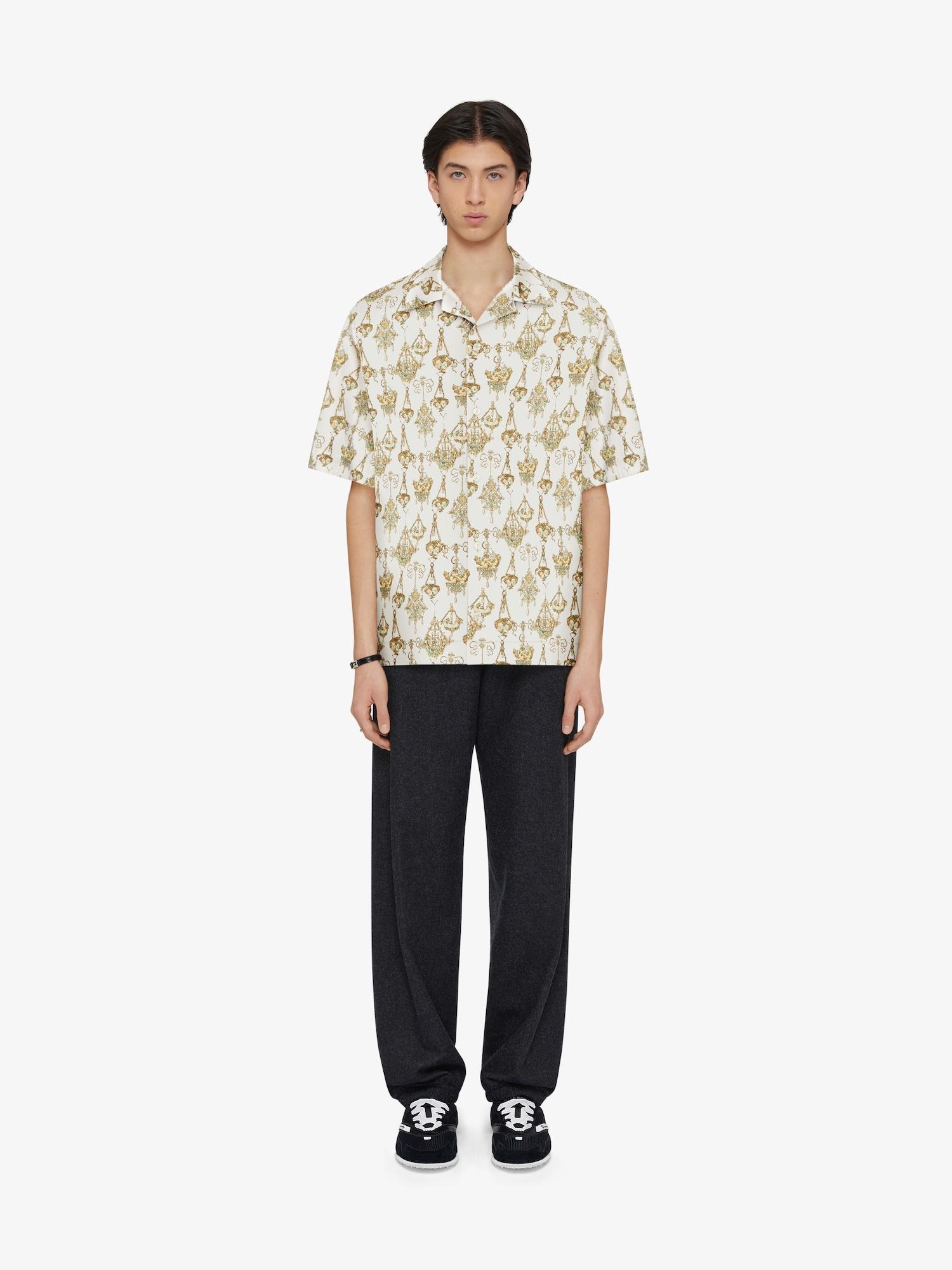 Printed chandelier shirt in silk Product Image