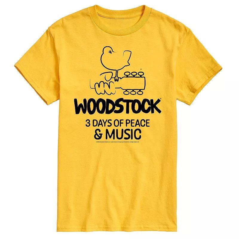 Mens Woodstock 3 Days Of Peace And Music Graphic Tee Product Image