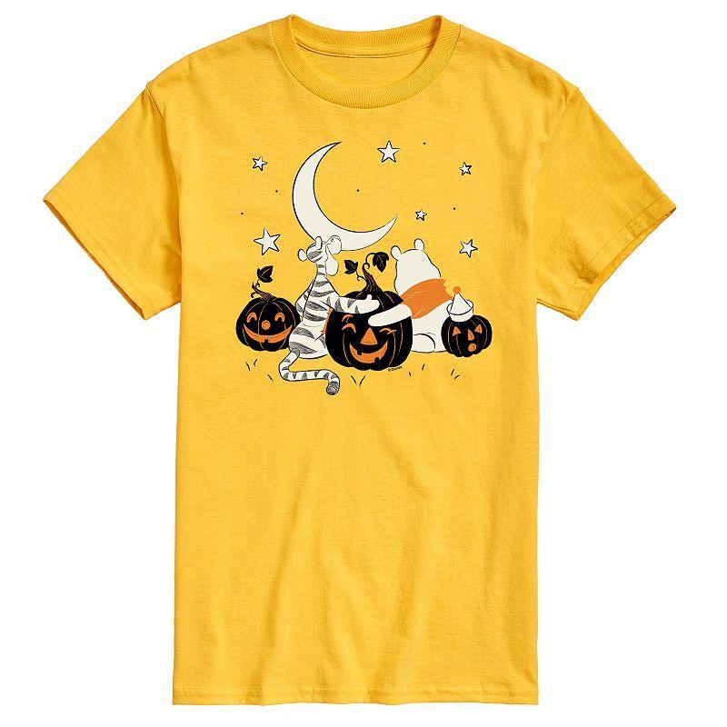 Disneys Winnie The Pooh Big & Tall Tigger and Pooh Pumpkin Patch Graphic Tee, Mens Product Image