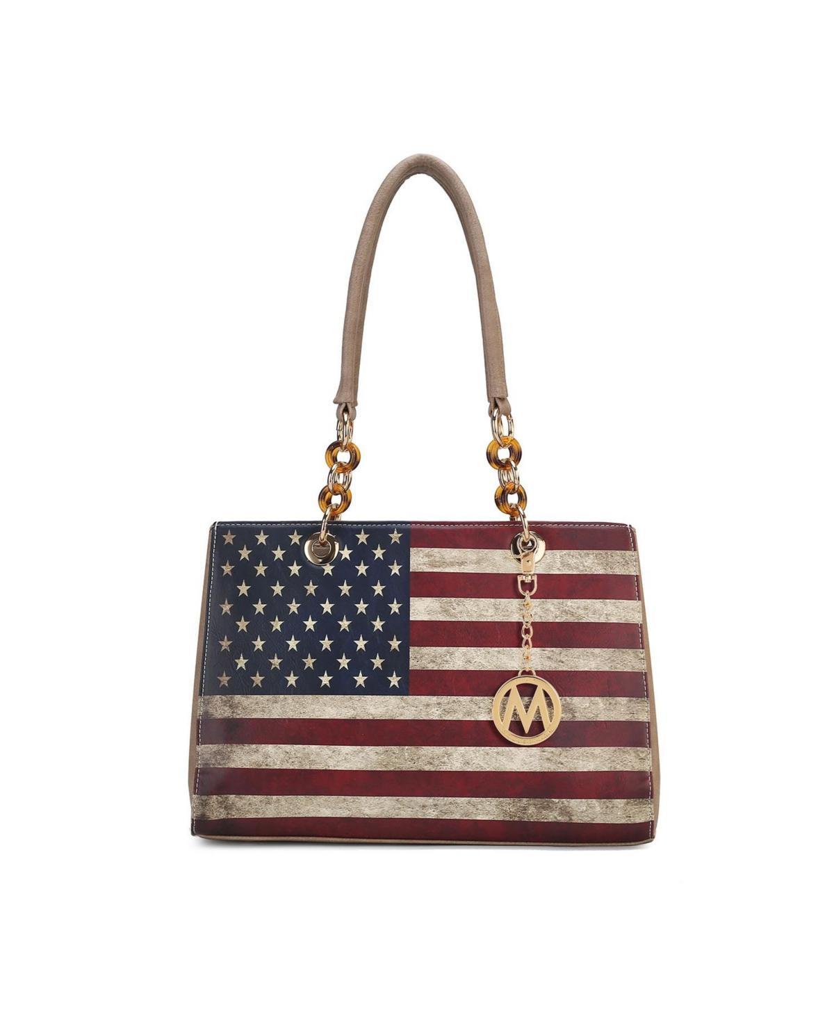 Mkf Collection Nevaeh patriotic pattern Women s Shoulder Bag by Mia K Product Image