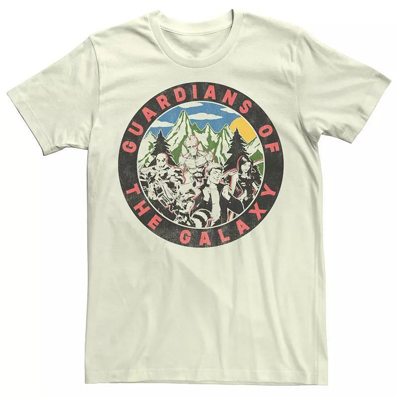 Mens Marvel Guardians Of The Galaxy Group Shot Retro Tee Product Image