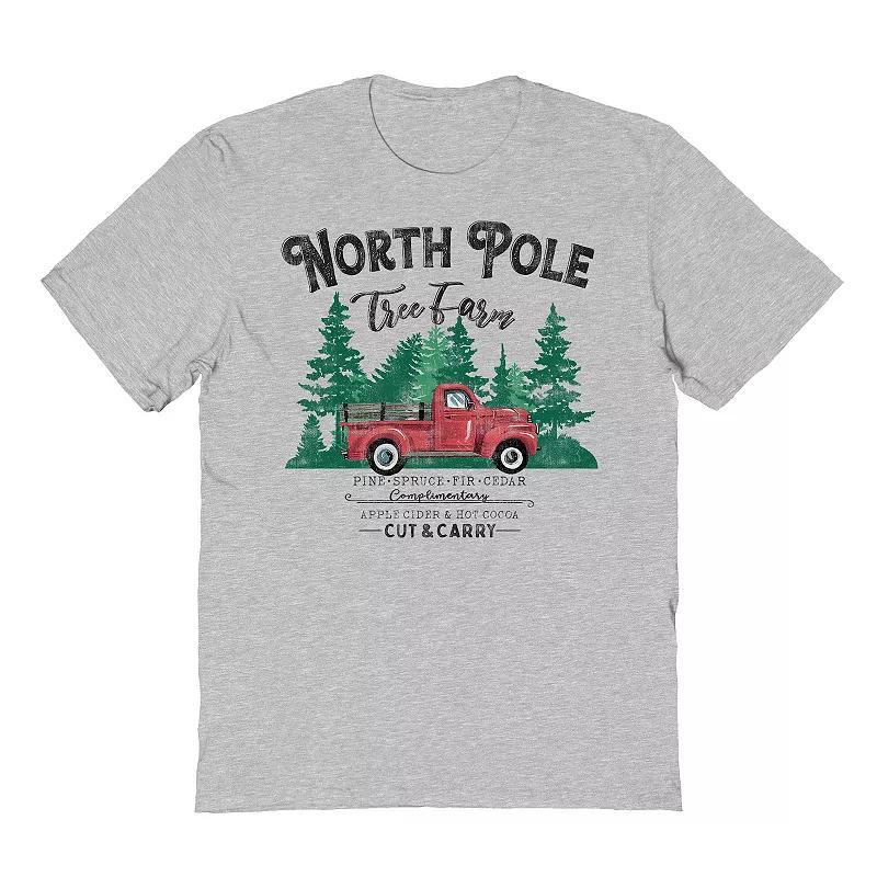 Mens North Pole Tree Farm Graphic Tee, Womens Product Image