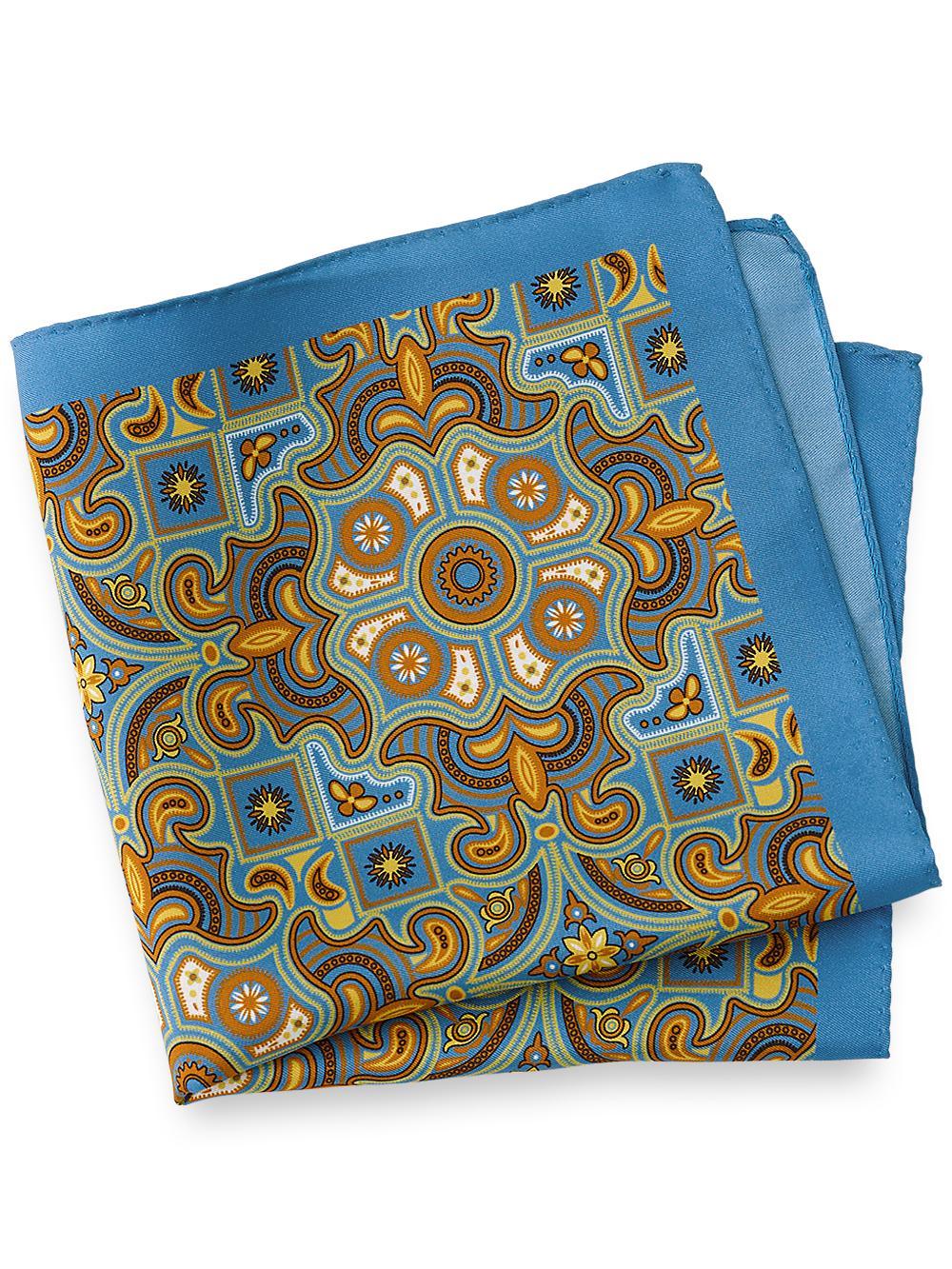 Medallion Silk Pocket Square Product Image