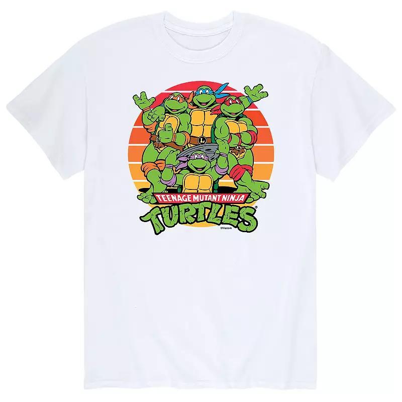 Mens Teenage Mutant Ninja Turtles Retro Sunset Tee Product Image