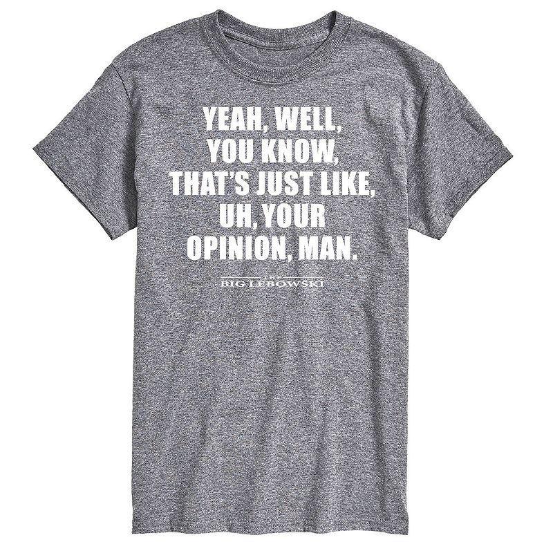 Big & Tall The Big Lebowski Your Opinion Tee, Mens Product Image