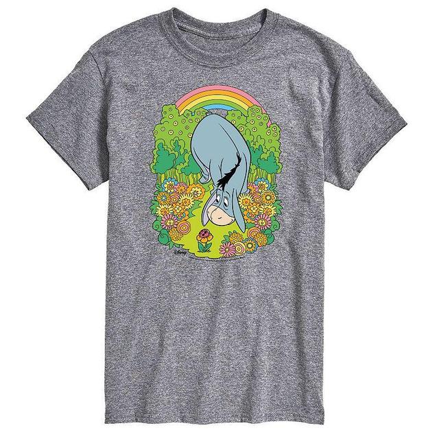 Disneys Winnie the Pooh Big & Tall Eeyore Rainbow Graphic Tee, Mens Product Image