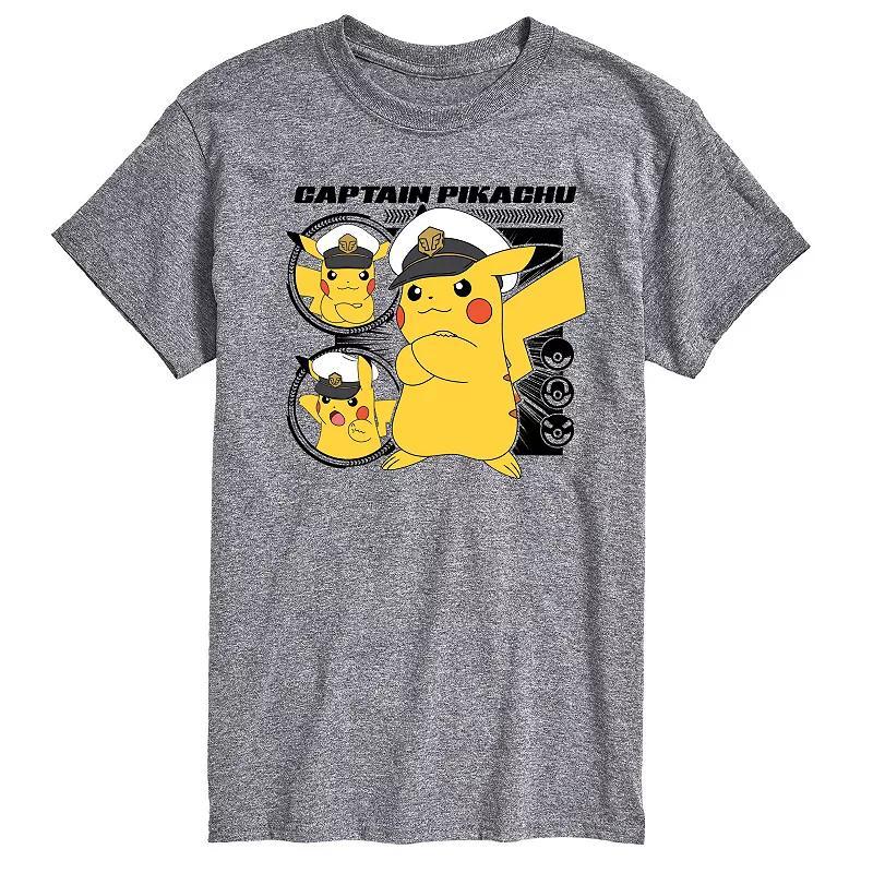 Mens Pokemon Captain Pikachu Graphic Tee Product Image