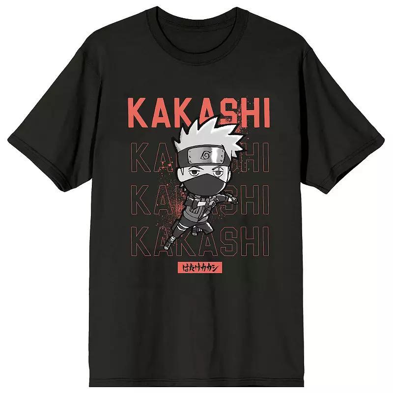 Mens Naruto Shippuden Kakashi Short Sleeve Graphic Tee Product Image