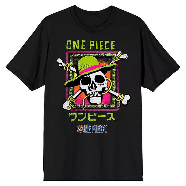 Mens One Piece Live Action Straw Short Sleeve Graphic Tee Product Image