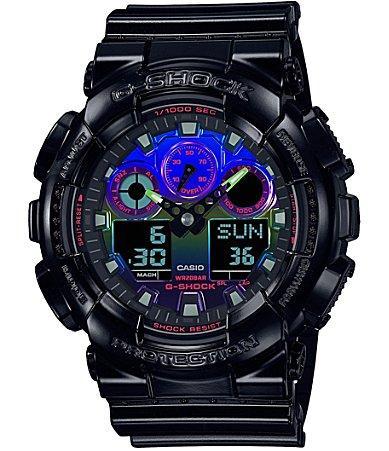 G-Shock Mens Ana-Digi Black Resin Strap Chronograph Watch Product Image