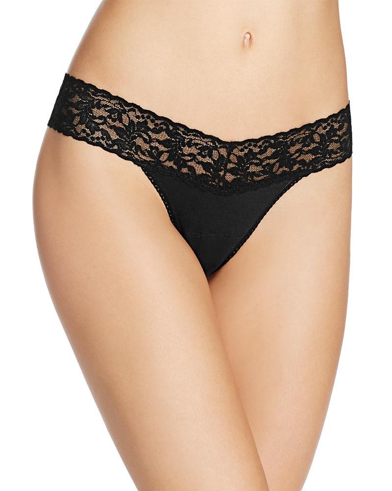 Hanky Panky Womens Supima Cotton Low Rise Thong Product Image