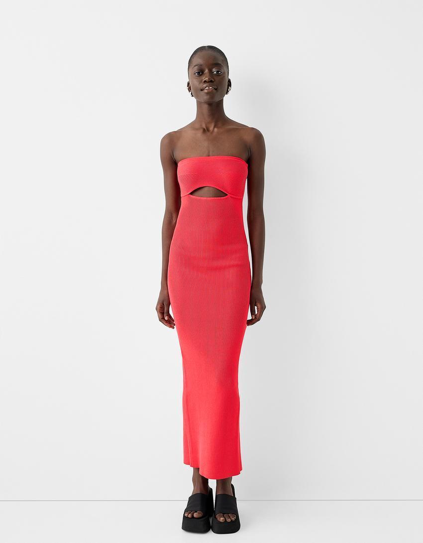 Midi dress with cut-out detail Product Image