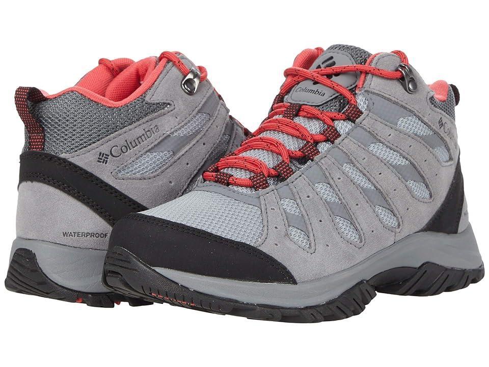 Columbia Redmond III Mid Waterproof (Steam/Red Coral) Women's Shoes Product Image