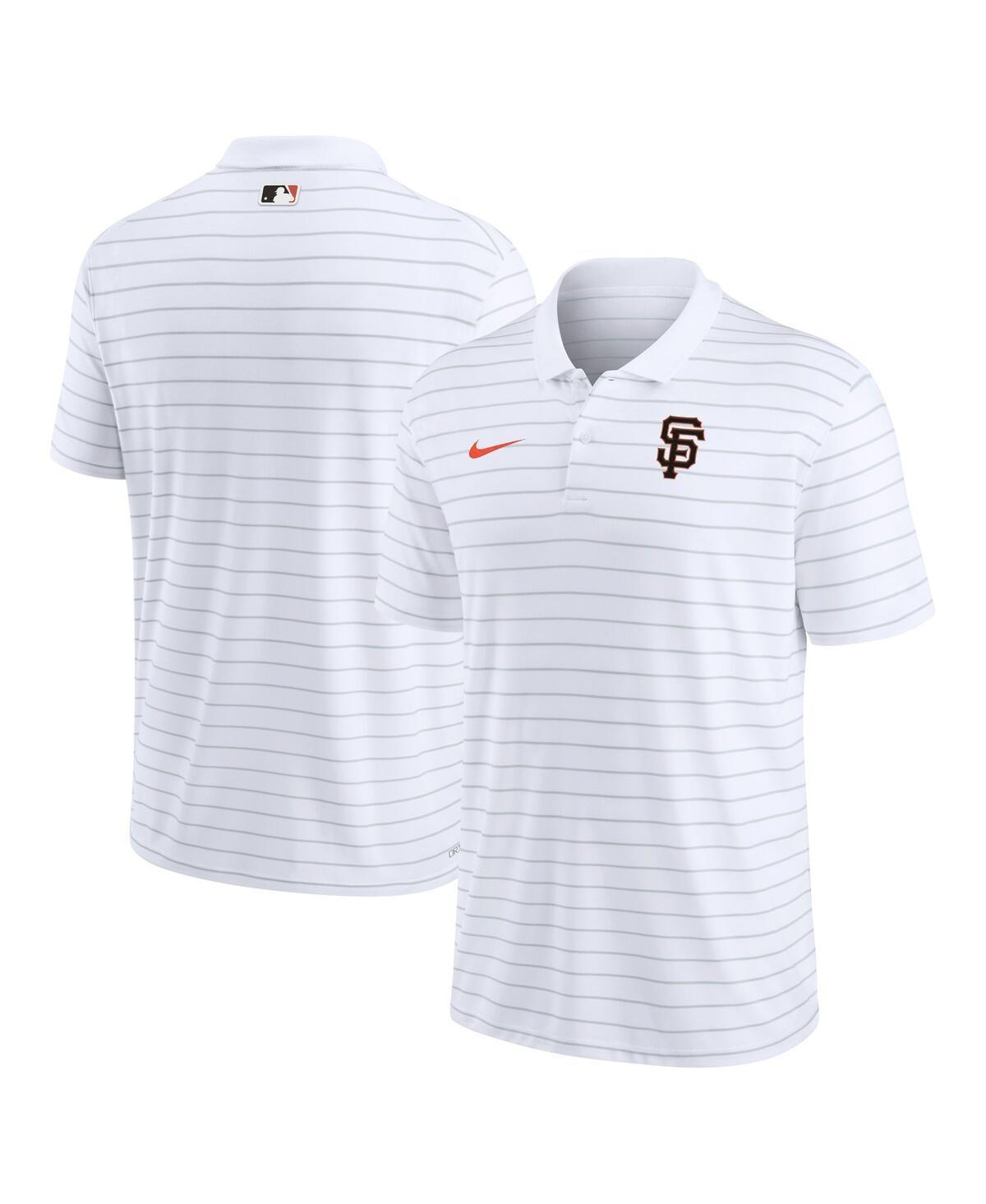 Mens Nike White San Francisco Giants Authentic Collection Victory Striped Performance Polo Shirt Product Image