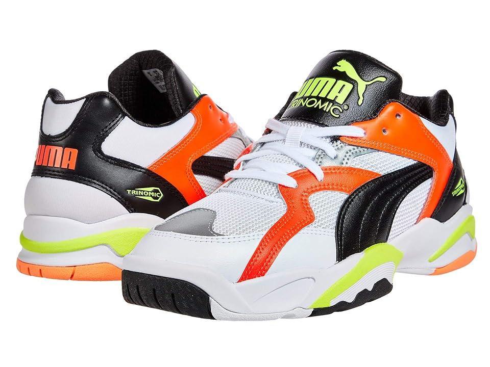 PUMA Performer Retro (Puma White/Lava Blast/Yellow Alert) Men's Shoes Product Image