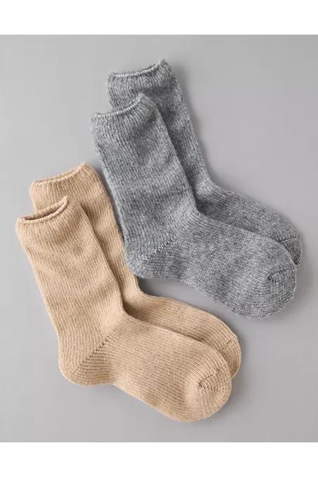 AE Cozy Crew Socks 2-Pack Womens Product Image