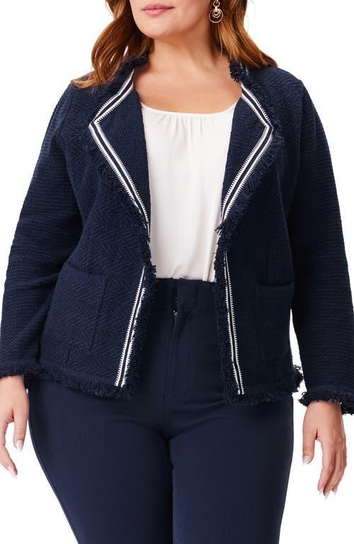 NIC+ZOE Ribbon Trim Fringe Jacket Product Image