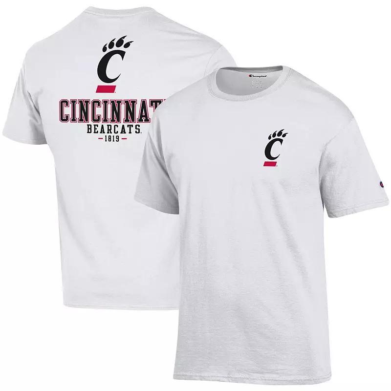 Mens Champion Cincinnati Bearcats Stack 2-Hit T-Shirt Product Image