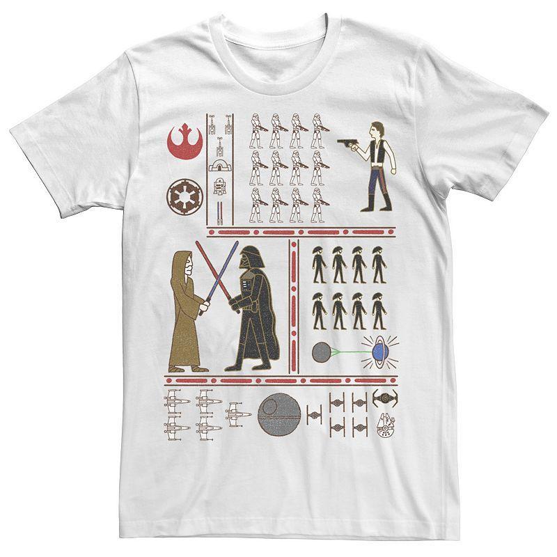 Mens Star Wars Hieroglyphic Style Tee Product Image